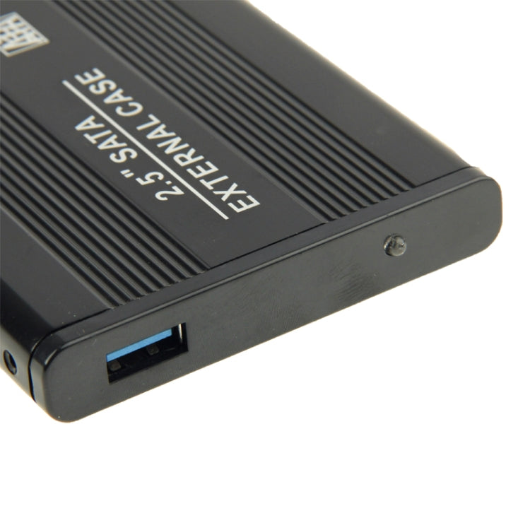 High Speed 2.5 inch HDD SATA External Case, Support USB 3.0(Black) - HDD Enclosure by PMC TechLife | Online Shopping South Africa | PMC TechLife | Buy Now Pay Later Mobicred