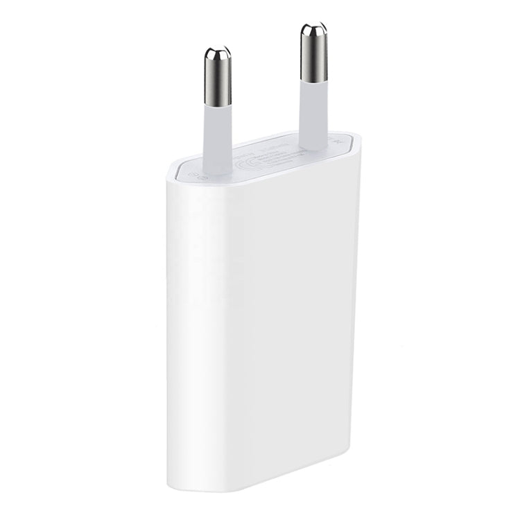 5V / 1A (EU Plug) USB Charger Adapter For  iPhone, Galaxy, Huawei, Xiaomi, LG, HTC and Other Smart Phones, Rechargeable Devices(White) - USB Charger by PMC Jewellery | Online Shopping South Africa | PMC Jewellery | Buy Now Pay Later Mobicred