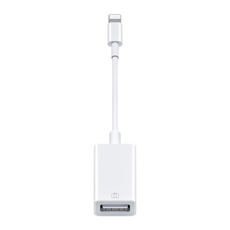 USB OTG Connection Kit  (10cm)(White) - Converter & Adapter by PMC Jewellery | Online Shopping South Africa | PMC Jewellery | Buy Now Pay Later Mobicred