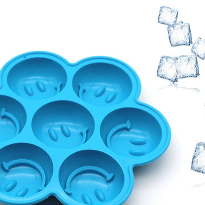 Smile Pattern Silicon Ice Cube Tray Ice Mold, Random Color Delivery - Food Molds by PMC Jewellery | Online Shopping South Africa | PMC Jewellery | Buy Now Pay Later Mobicred