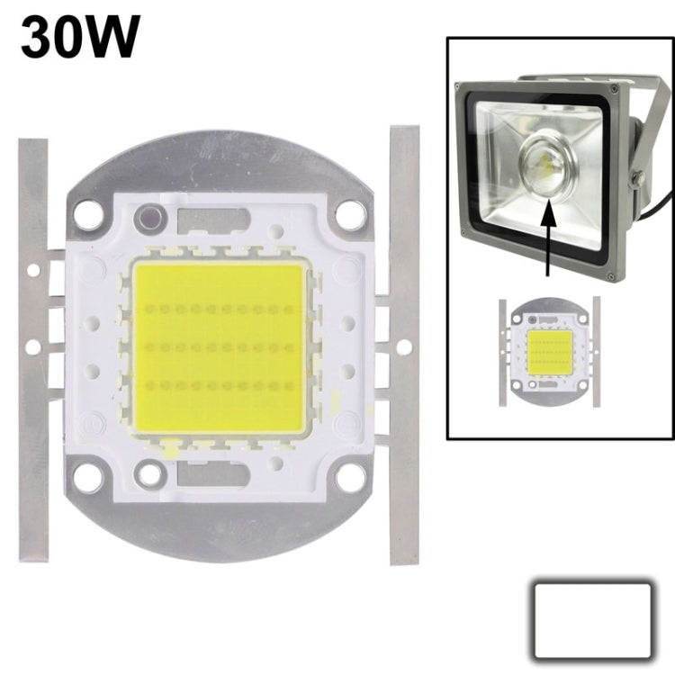 30W High Power White LED Lamp, Luminous Flux: 2500lm(White Light) - Light Beads by PMc TechLife | Online Shopping South Africa | PMc TechLife | Buy Now Pay Later Mobicred