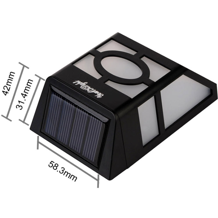 Outdoor High Power 0.2W Solar Lantern Light, 2 LED  Fence Lamp Solar Wall Mounted Light - Street Lights by PMC TechLife | Online Shopping South Africa | PMC TechLife | Buy Now Pay Later Mobicred
