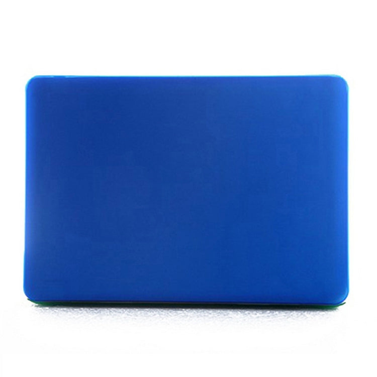 ENKAY for MacBook Air 11.6 inch (US Version) / A1370 / A1465 4 in 1 Frosted Hard Shell Plastic Protective Case with Screen Protector & Keyboard Guard & Anti-dust Plugs(Dark Blue) - MacBook Air Cases by ENKAY | Online Shopping South Africa | PMC Jewellery | Buy Now Pay Later Mobicred