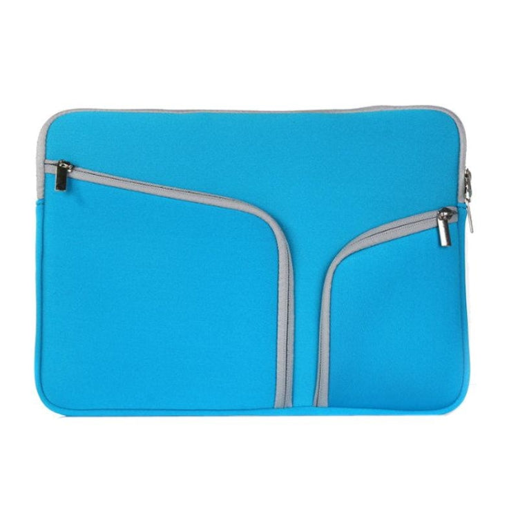 Double Pocket Zip Handbag Laptop Bag for Macbook Air 13 inch(Dark Blue) - free shipping - PMC Jewellery - Order now!