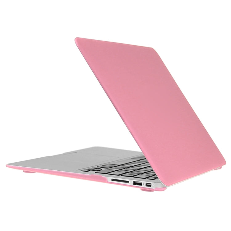 ENKAY for Macbook Air 11.6 inch (US Version) / A1370 / A1465 Hat-Prince 3 in 1 Frosted Hard Shell Plastic Protective Case with Keyboard Guard & Port Dust Plug(Pink) - MacBook Air Cases by ENKAY | Online Shopping South Africa | PMC Jewellery | Buy Now Pay Later Mobicred