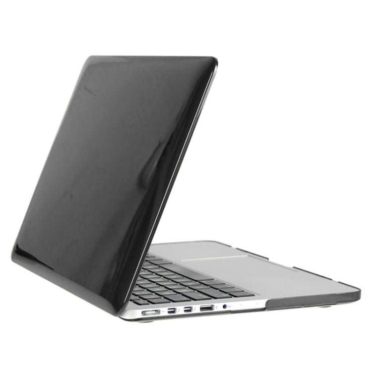 ENKAY for Macbook Pro Retina 15.4 inch (US Version) / A1398 Hat-Prince 3 in 1 Crystal Hard Shell Plastic Protective Case with Keyboard Guard & Port Dust Plug(Black) - MacBook Pro Cases by ENKAY | Online Shopping South Africa | PMC Jewellery | Buy Now Pay Later Mobicred