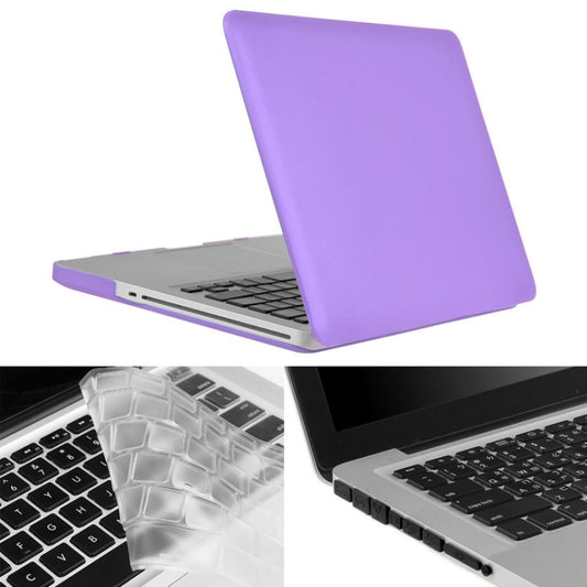 ENKAY for Macbook Pro 13.3 inch (US Version) / A1278 Hat-Prince 3 in 1 Frosted Hard Shell Plastic Protective Case with Keyboard Guard & Port Dust Plug(Purple) - MacBook Pro Cases by ENKAY | Online Shopping South Africa | PMC Jewellery | Buy Now Pay Later Mobicred