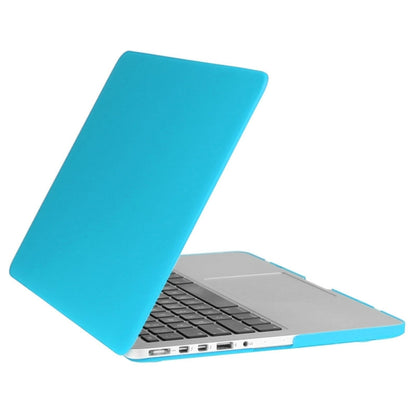 ENKAY for Macbook Pro Retina 13.3 inch (US Version) / A1425 / A1502 Hat-Prince 3 in 1 Frosted Hard Shell Plastic Protective Case with Keyboard Guard & Port Dust Plug(Blue) - MacBook Pro Cases by ENKAY | Online Shopping South Africa | PMC Jewellery | Buy Now Pay Later Mobicred