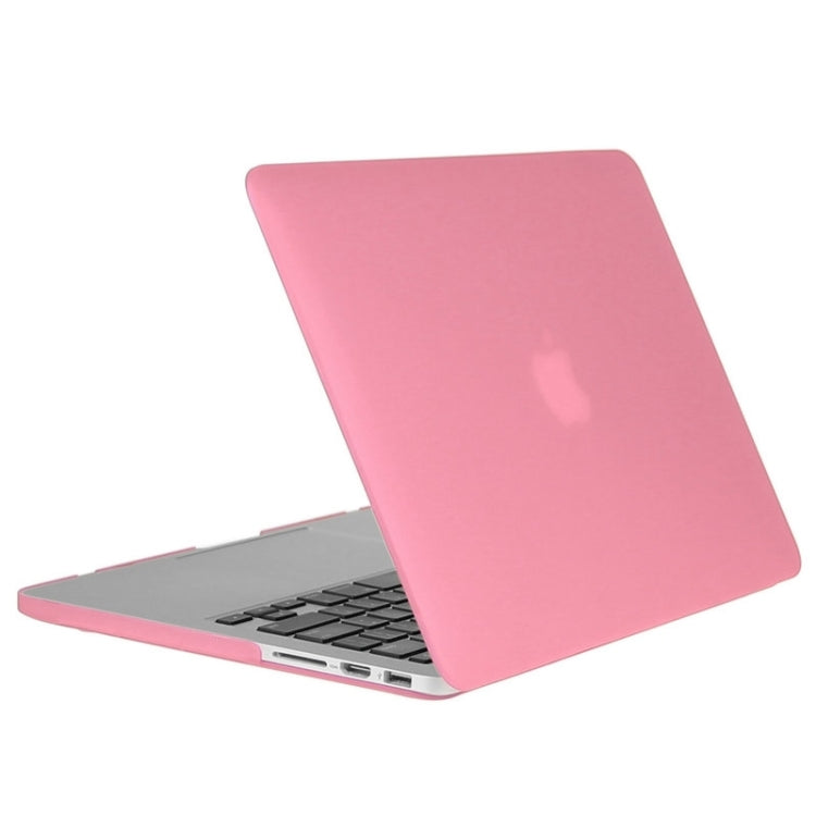 ENKAY for Macbook Pro Retina 15.4 inch (US Version) / A1398 Hat-Prince 3 in 1 Frosted Hard Shell Plastic Protective Case with Keyboard Guard & Port Dust Plug(Pink) - MacBook Pro Cases by ENKAY | Online Shopping South Africa | PMC Jewellery | Buy Now Pay Later Mobicred