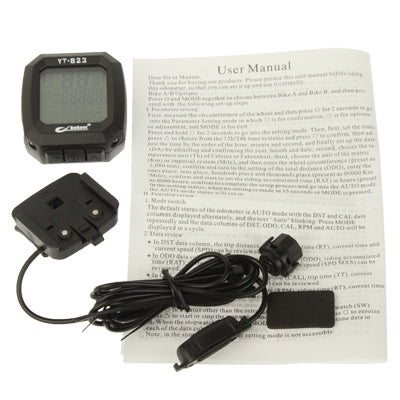 LCD Electronic Bicycle Speedometer (YT-823) - Speedometers by PMC TechLife | Online Shopping South Africa | PMC TechLife | Buy Now Pay Later Mobicred