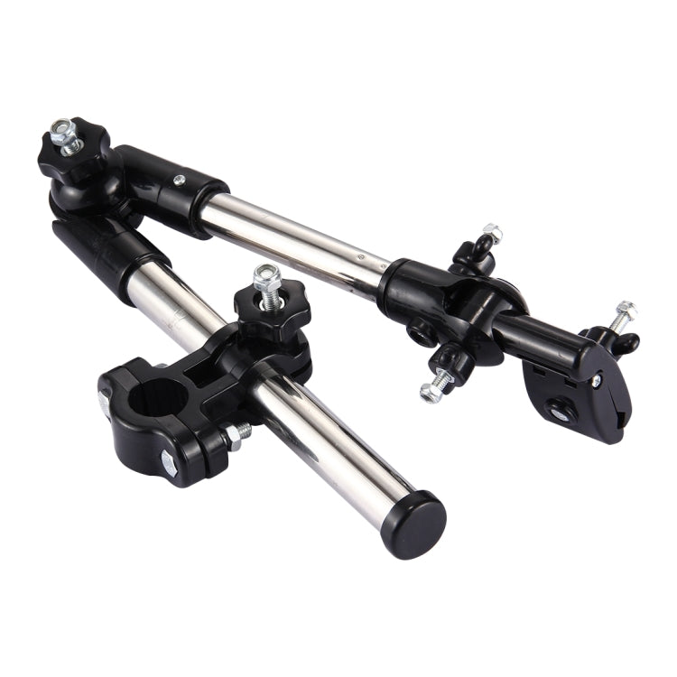 Universal Foldable Adjustable Stainless Steel Cycling Umbrella Bracket Holder Angle Adjustable Mount Stand for Bike Motorcycle(Black) - Holders by PMC Jewellery | Online Shopping South Africa | PMC Jewellery