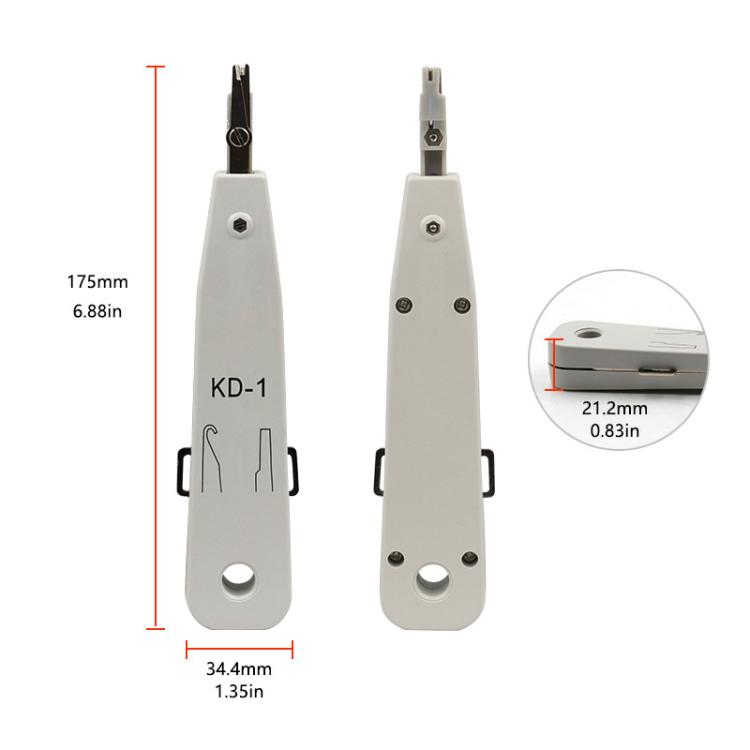 RJ45 / RJ12 / RJ11 Network BT Telephone Socket Multi Punch Insertion Tool(White) - free shipping - PMC TechLife - Order now!