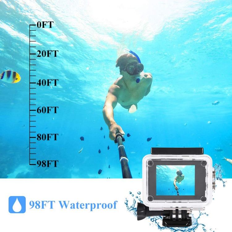SJ4000 Full HD 1080P 2.0 inch LCD Sports Camcorder DV with Waterproof Case, Generalplus 6624, 30m Depth Waterproof(White) - Other Camera by PMC Jewellery | Online Shopping South Africa | PMC Jewellery | Buy Now Pay Later Mobicred
