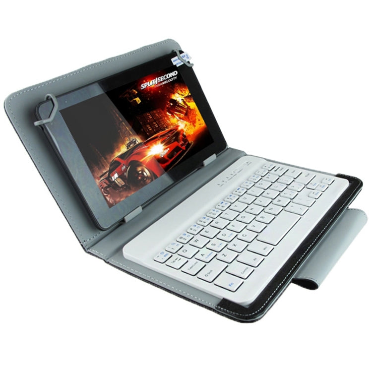 Universal Bluetooth Keyboard with Leather Tablet Case & Holder for Ainol / PiPO / Ramos 9.7 inch / 10.1 inch Tablet PC(Black) - Universal Keyboard by PMC Jewellery | Online Shopping South Africa | PMC Jewellery