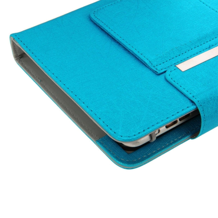 Universal Leather Tablet Case with Separable Bluetooth Keyboard and Holder for 10.1 inch Tablet PC(Blue) - Universal Keyboard by PMC Jewellery | Online Shopping South Africa | PMC Jewellery