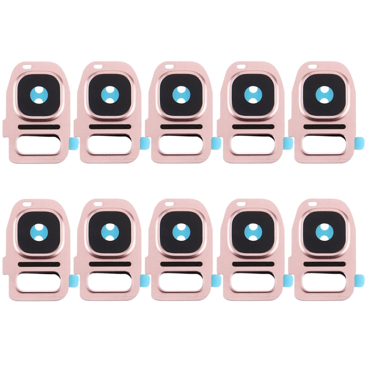 For Galaxy S7 / G930 10pcs Rear Camera Lens Cover + Flashlight Bracker (Rose Gold) - free shipping - PMc TechLife - Order now!