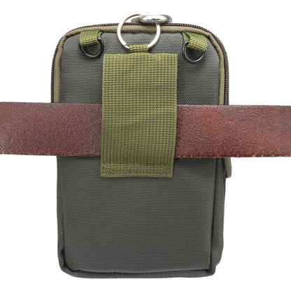 6.4 inch and Below Universal Polyester Men Vertical Style Case Shoulder Carrying Bag with Belt Hole & Climbing Buckle, For iPhone, Samsung, Sony, Huawei, Meizu, Lenovo, ASUS, Oneplus, Xiaomi, Cubot, Ulefone, Letv, DOOGEE, Vkworld, and other (Army Green) - More iPhone Cases by PMC Jewellery | Online Shopping South Africa | PMC Jewellery | Buy Now Pay Later Mobicred