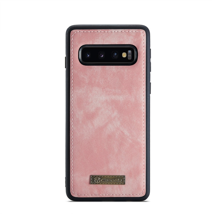 For Samsung Galaxy S10 CaseMe-008 Detachable Multifunctional Flip Leather Phone Case (Pink) - Galaxy Phone Cases by CaseMe | Online Shopping South Africa | PMC Jewellery | Buy Now Pay Later Mobicred