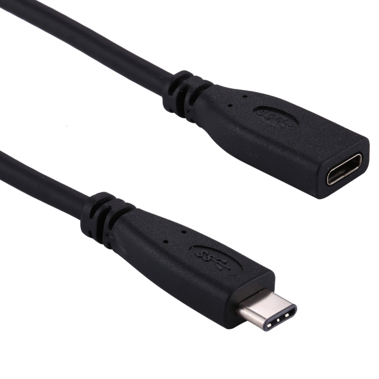 20cm USB-C / Type-C 3.1 Male to USB-C / Type-C Female Connector Adapter Cable(Black) - USB-C & Type-C Cable by PMC TechLife | Online Shopping South Africa | PMC TechLife | Buy Now Pay Later Mobicred