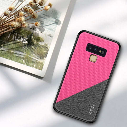 MOFI Honors Series Full Coverage TPU + PC + Cloth Pasted Case for Galaxy Note 9(Rose Red) - Galaxy Phone Cases by MOFI | Online Shopping South Africa | PMC Jewellery