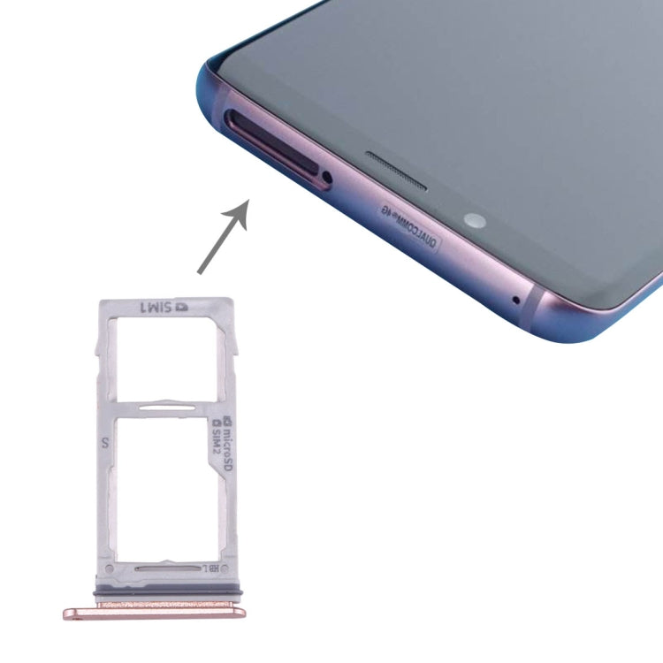 For Galaxy S9+ / S9 SIM & SIM / Micro SD Card Tray(Rose Gold) - free shipping - PMc TechLife - Order now!