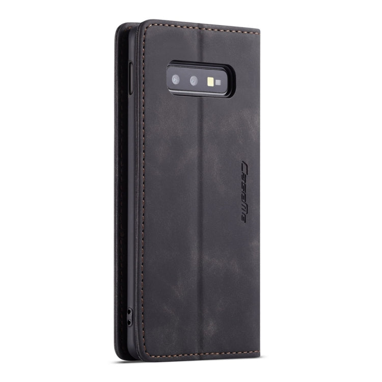 CaseMe-013 Multifunctional Retro Frosted Horizontal Flip Leather Case for Galaxy S10 E, with Card Slot & Holder & Wallet (Black) - Galaxy Phone Cases by CaseMe | Online Shopping South Africa | PMC Jewellery | Buy Now Pay Later Mobicred