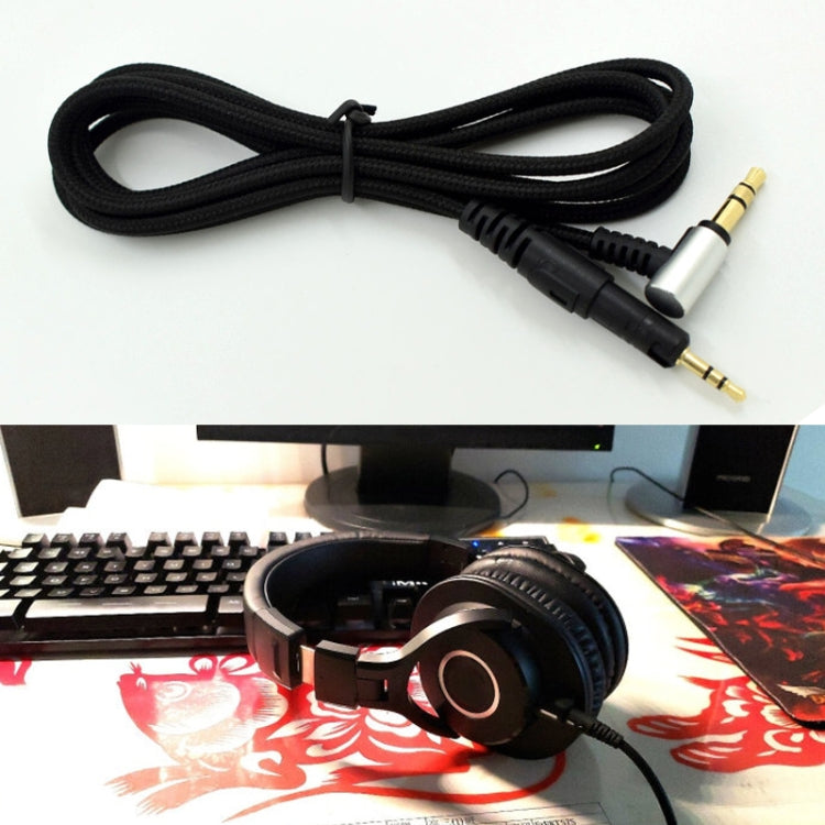 ZS0091 Standard Version Headphone Audio Cable for Audio-technica ATH-M50X M40X(Black) - Headset Accessories by PMC TechLife | Online Shopping South Africa | PMC TechLife