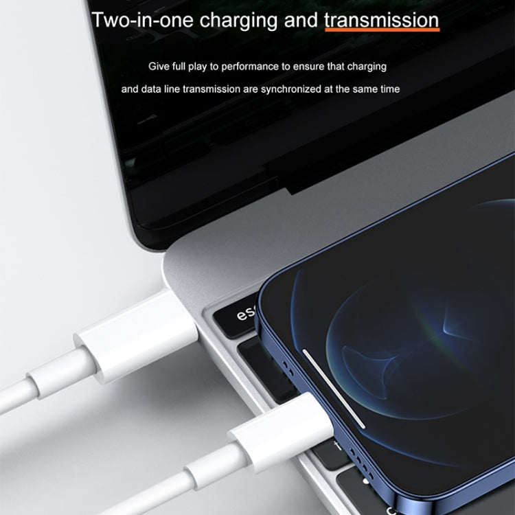 20W 9V/2A 1M USB-C / Type-C to 8 Pin PD Fast Charging Cable for iPhone, iPad, Cable Length: 1m(White) - Normal Style Cable by PMC Jewellery | Online Shopping South Africa | PMC Jewellery | Buy Now Pay Later Mobicred