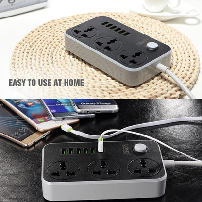 LDNIO SC3604 6 x USB Ports Multi-function Travel Home Office Socket, Cable Length: 2m, EU Plug - Extension Socket by LDNIO | Online Shopping South Africa | PMC Jewellery | Buy Now Pay Later Mobicred