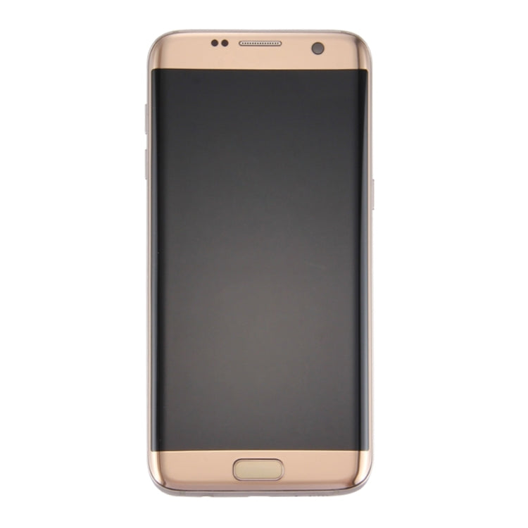for Galaxy S7 Edge / G935A Original LCD Screen and Digitizer Full Assembly with Frame & Charging Port Board & Volume Button & Power Button(Gold) - free shipping - PMc TechLife - Order now!