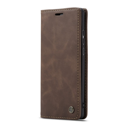 CaseMe-013 Multifunctional Retro Frosted Horizontal Flip Leather Case for Galaxy A70, with Card Slot & Holder & Zipper Wallet & Photo Frame(Coffee) - Galaxy Phone Cases by CaseMe | Online Shopping South Africa | PMC Jewellery | Buy Now Pay Later Mobicred