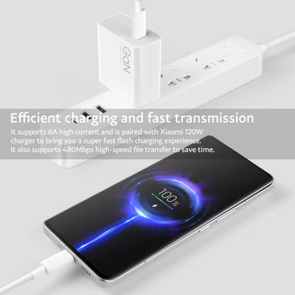 Original Xiaomi 6A USB-C / Type-C to USB-C / Type-C Fast Charging Data Cable, Length: 1m - USB-C & Type-C Cable by Xiaomi | Online Shopping South Africa | PMC Jewellery | Buy Now Pay Later Mobicred