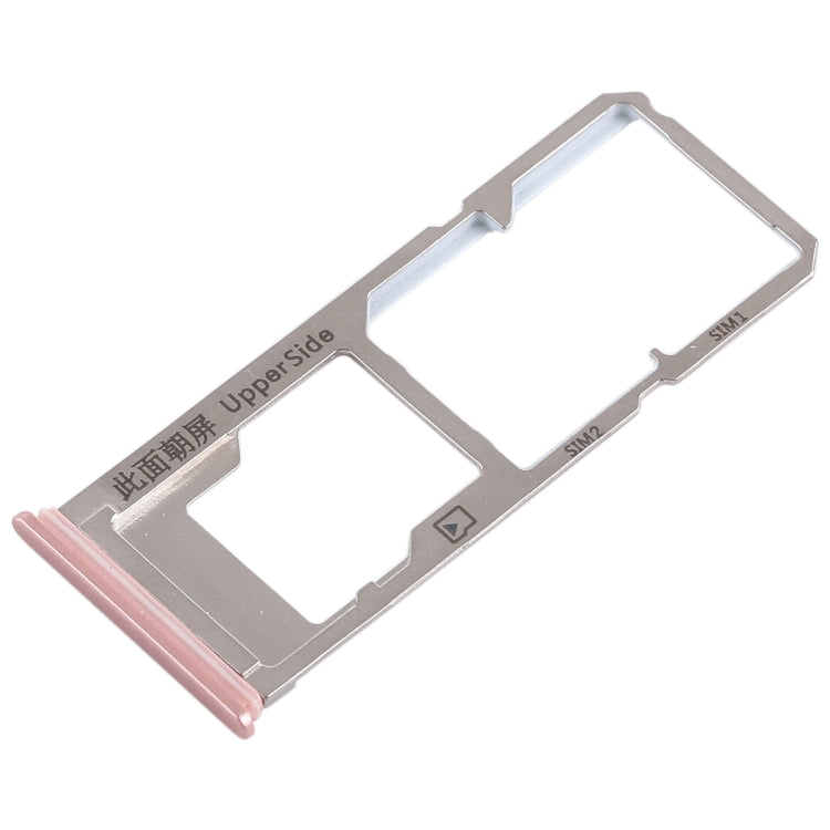 For Vivo Y53 2 x SIM Card Tray + Micro SD Card Tray (Rose Gold) - Card Socket by PMc TechLife | Online Shopping South Africa | PMc TechLife | Buy Now Pay Later Mobicred