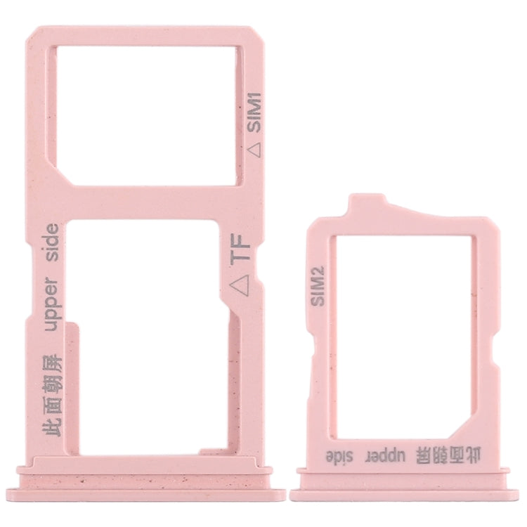 For Vivo Y66 2 x SIM Card Tray + Micro SD Card Tray (Rose Gold) - Card Socket by PMc TechLife | Online Shopping South Africa | PMc TechLife | Buy Now Pay Later Mobicred