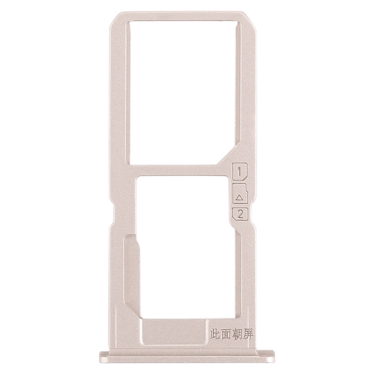 For Vivo V3Max SIM Card Tray + SIM Card Tray / Micro SD Card Tray (Gold) - Card Socket by PMc TechLife | Online Shopping South Africa | PMc TechLife | Buy Now Pay Later Mobicred