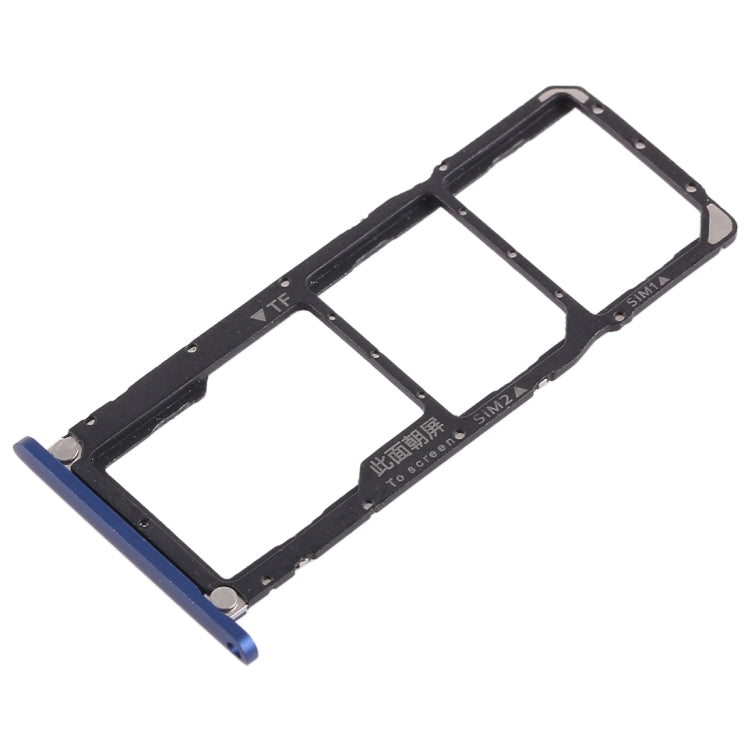 2 x SIM Card Tray / Micro SD Card Tray for Huawei Honor 8X Max (Blue) - Card Socket by PMc TechLife | Online Shopping South Africa | PMc TechLife | Buy Now Pay Later Mobicred