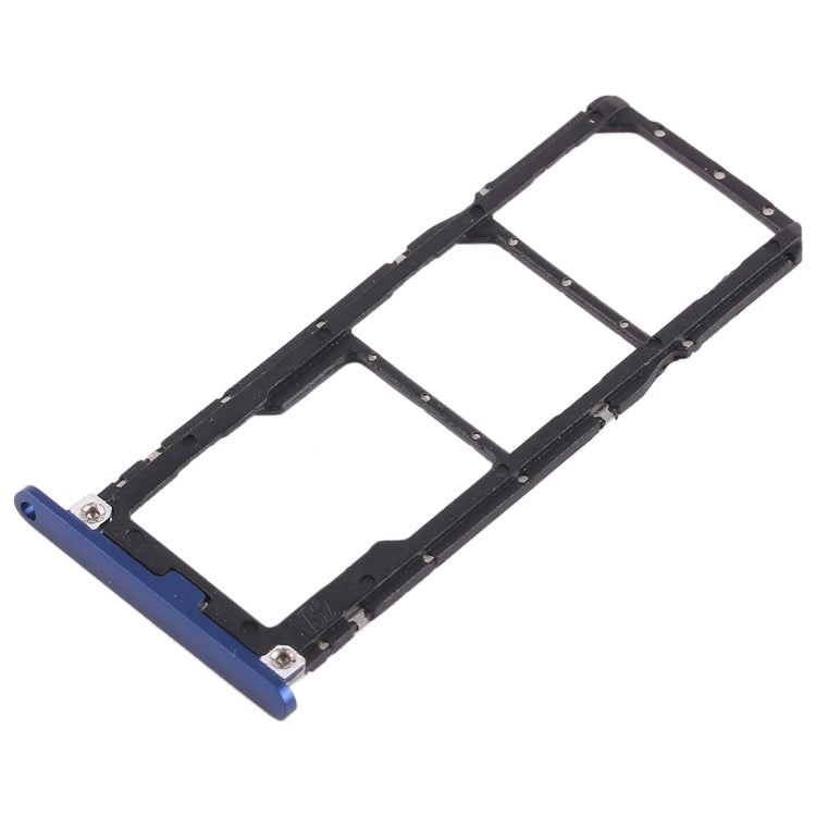 2 x SIM Card Tray / Micro SD Card Tray for Huawei Honor 8X Max (Blue) - Card Socket by PMc TechLife | Online Shopping South Africa | PMc TechLife | Buy Now Pay Later Mobicred