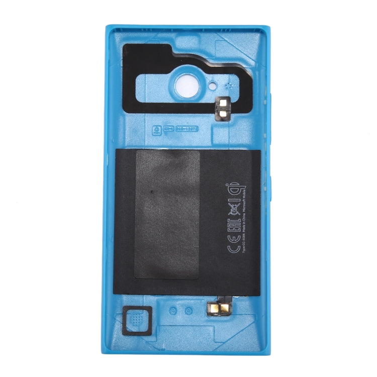 for Nokia Lumia 735 Solid Color NFC Battery Back Cover(Blue) - Back Cover by PMC TechLife | Online Shopping South Africa | PMC TechLife | Buy Now Pay Later Mobicred