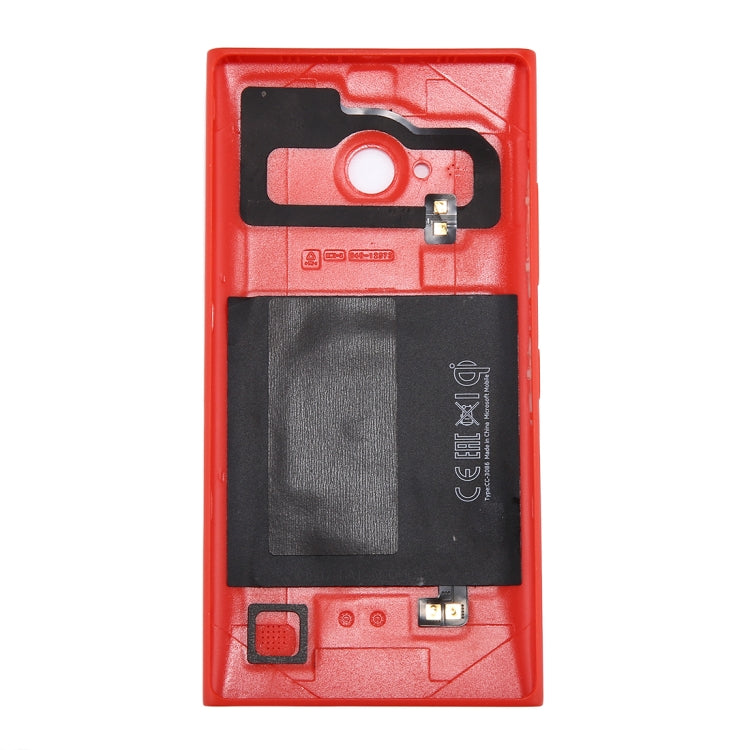for Nokia Lumia 735 Solid Color NFC Battery Back Cover(Red) - Back Cover by PMC TechLife | Online Shopping South Africa | PMC TechLife | Buy Now Pay Later Mobicred