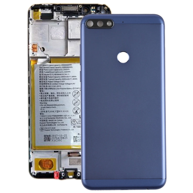 Back Cover with Side Keys for Huawei Honor Play 7C(Blue) - Back Cover by PMC TechLife | Online Shopping South Africa | PMC TechLife | Buy Now Pay Later Mobicred