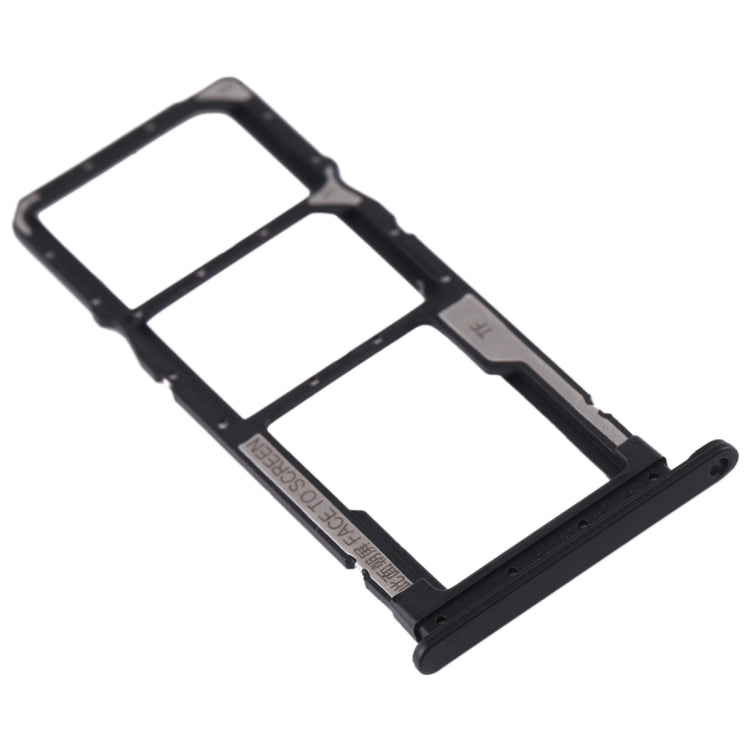 SIM Card Tray + SIM Card Tray + Micro SD Card Tray for Xiaomi Redmi 7A (Black) - Card Tray by PMC TechLife | Online Shopping South Africa | PMC TechLife | Buy Now Pay Later Mobicred
