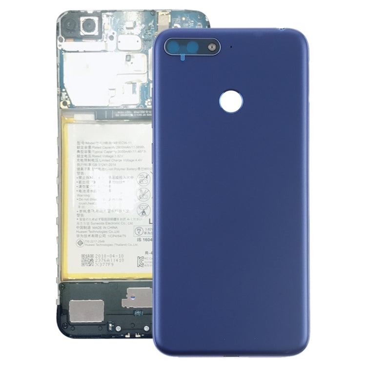 Back Cover with Side Keys for Huawei Y6 (2018)(Blue) - Back Cover by PMC TechLife | Online Shopping South Africa | PMC TechLife | Buy Now Pay Later Mobicred