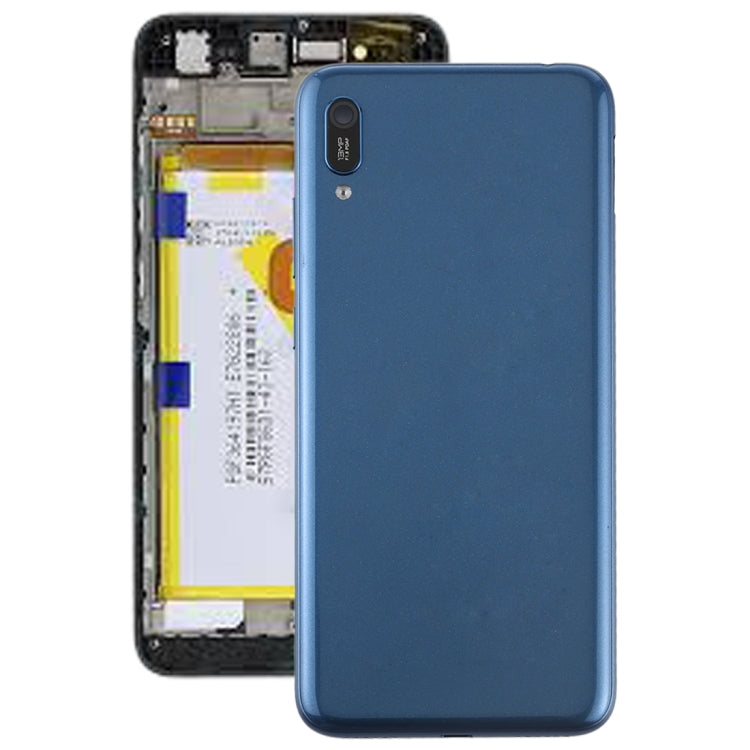 Battery Back Cover with Camera Lens & Side Keys for Huawei Enjoy 9e(Blue) - Back Cover by PMC Jewellery | Online Shopping South Africa | PMC Jewellery | Buy Now Pay Later Mobicred