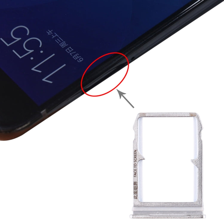 SIM Card Tray + SIM Card Tray for Xiaomi Mi 6(Silver) - Card Tray by PMc TechLife | Online Shopping South Africa | PMc TechLife | Buy Now Pay Later Mobicred