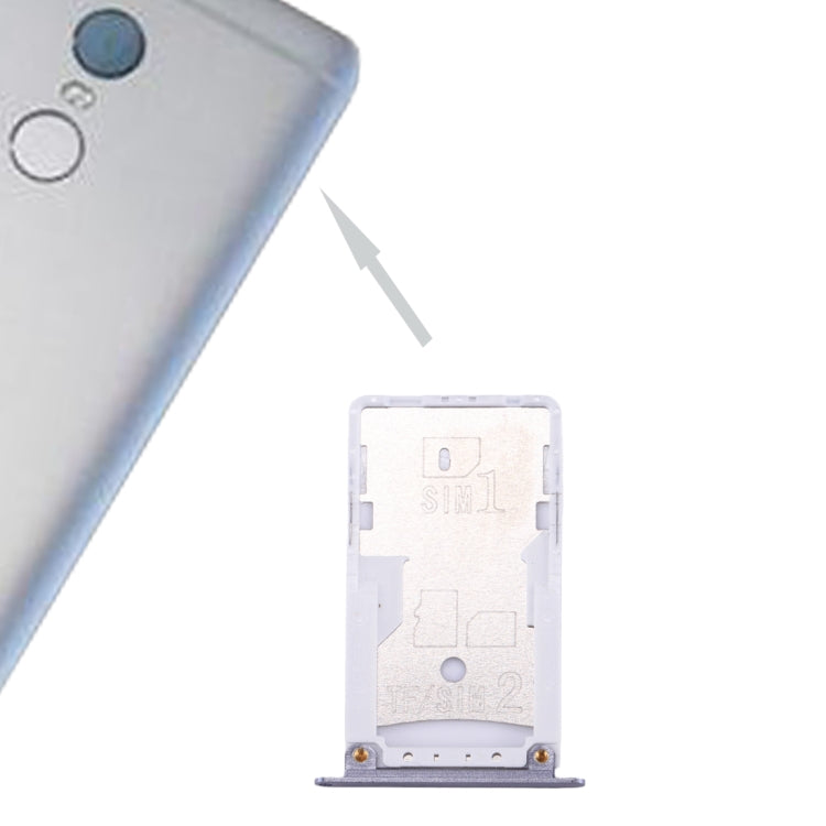 For Xiaomi Redmi Note 4 SIM & SIM / TF Card Tray(Grey) - Card Tray by PMc TechLife | Online Shopping South Africa | PMc TechLife | Buy Now Pay Later Mobicred