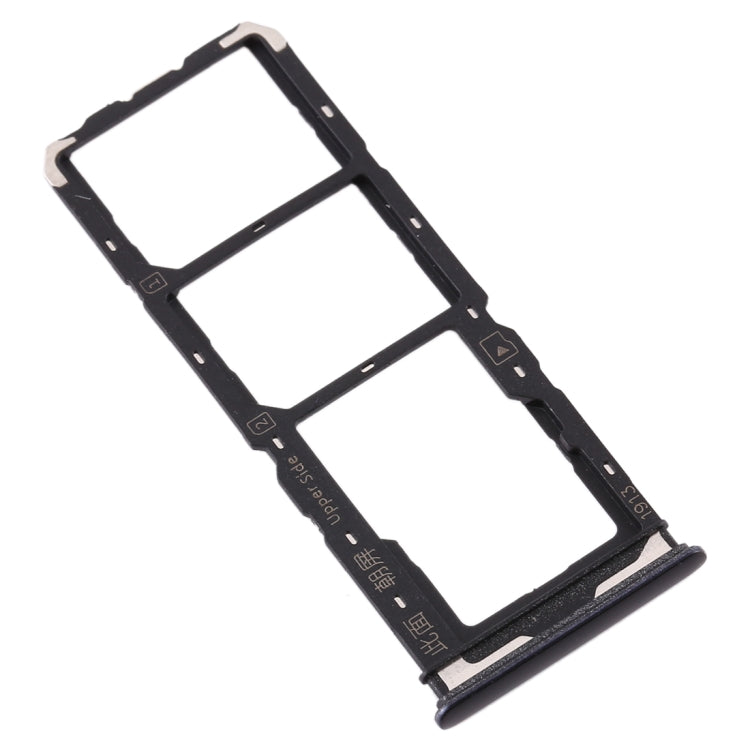 For Vivo Y7s SIM Card Tray + SIM Card Tray + Micro SD Card Tray (Black) - free shipping - PMc TechLife - Order now!