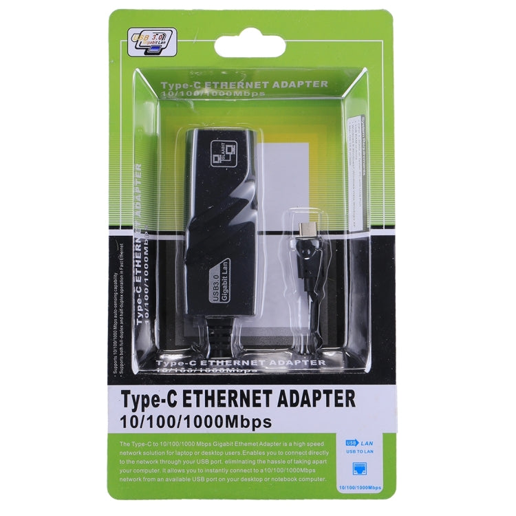 15cm USB-C / Type-C to RJ45 Gigabit Ethernet Network Adapter - Lan Cable and Tools by PMC TechLife | Online Shopping South Africa | PMC TechLife | Buy Now Pay Later Mobicred