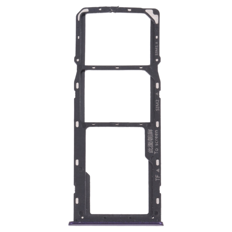 For OPPO Realme 5  SIM Card Tray + SIM Card Tray + Micro SD Card Tray (Purple) - free shipping - PMC TechLife - Order now!