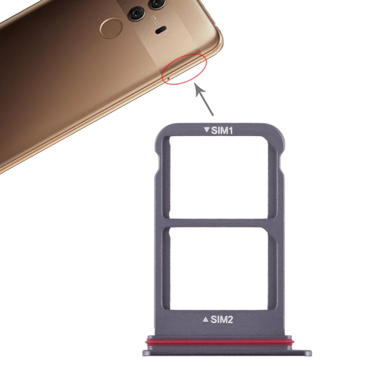 SIM Card Tray + SIM Card Tray for Huawei Mate 10 Pro (Black) - Card Socket by PMc TechLife | Online Shopping South Africa | PMc TechLife | Buy Now Pay Later Mobicred