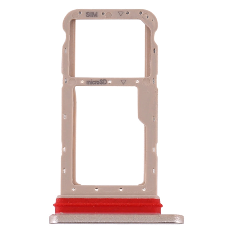 SIM Card Tray + Micro SD Card Tray for Huawei Honor Waterplay (Gold) - Card Socket by PMC TechLife | Online Shopping South Africa | PMC TechLife | Buy Now Pay Later Mobicred